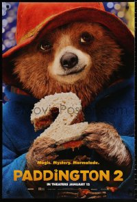 7z801 PADDINGTON 2 teaser DS 1sh 2018 Brendan Gleeson, Sally Hawkins, Grant, cute classic bear!