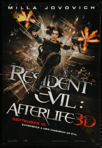 7z840 RESIDENT EVIL: AFTERLIFE teaser 1sh 2010 sexy Milla Jovovich returns in 3-D!