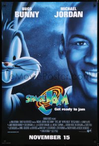 7z884 SPACE JAM advance 1sh 1996 Michael Jordan & Bugs Bunny in outer space!