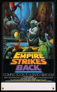 7z024 EMPIRE STRIKES BACK radio poster 1982 cool different art of Yoda by Ralph McQuarrie!