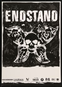 7z260 ENDSTAND 17x24 music poster 2000s Finnish hardcore punk band, completely different skull art!