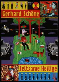 7z266 GERHARD SCHONE 24x33 German music poster 2002 Klabuster, Klabuster, wild art by Wagenbreth!