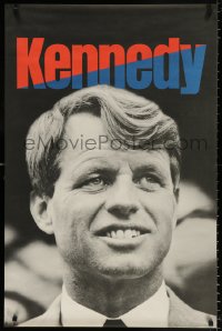 7z022 ROBERT F. KENNEDY FOR PRESIDENT black style 25x38 political campaign 1968 campaign poster!