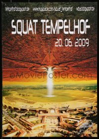 7z443 SQUAT TEMPELHOF 17x24 German special poster 2009 unauthorized art from Independence Day!