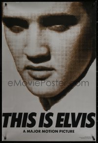 7z457 THIS IS ELVIS 19x28 special poster 1981 Elvis Presley rock 'n' roll biography, portrait of The King!