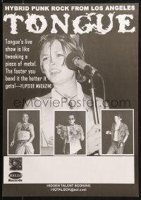 7z299 TONGUE 17x24 music poster 2001 Sweet Meat, images of the hybrid punk rock band!