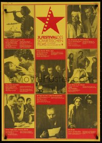 7z051 X FESTIVAL DES SOWJETISCHEN FILMS 23x30 East German film festival poster 1979 The Youth of Peter the Great & more!