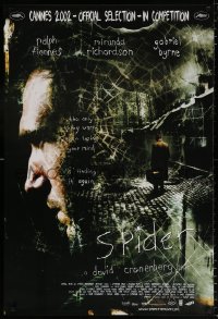 7z891 SPIDER int'l 1sh 2002 David Cronenberg, Ralph Fiennes, cool web image!