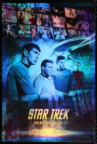 7z179 STAR TREK foil 24x36 video poster R2006 William Shatner, Leonard Nimoy, DeForest Kelley
