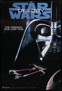 7z180 STAR WARS TRILOGY 27x40 video poster 1995 Lucas, Empire Strikes Back, Return of the Jedi!