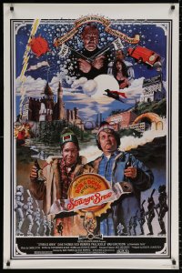 7z924 STRANGE BREW 1sh 1983 art of hosers Rick Moranis & Dave Thomas with beer by John Solie!