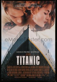 7z943 TITANIC DS 1sh 1997 Leonardo DiCaprio, Kate Winslet, directed by James Cameron!