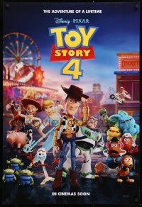 7z957 TOY STORY 4 int'l teaser DS 1sh 2019 Walt Disney, Pixar, Woody, Buzz Lightyear and cast!