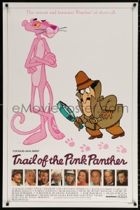 7z959 TRAIL OF THE PINK PANTHER 1sh 1982 Peter Sellers, Blake Edwards, cool cartoon art!