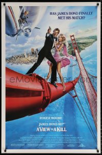 7z976 VIEW TO A KILL 1sh 1985 Moore as James Bond, Roberts & Jones by Goozee!