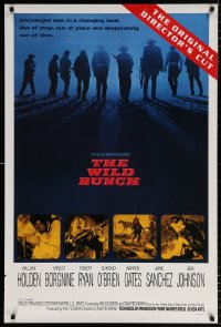 7z986 WILD BUNCH int'l 1sh R1995 Sam Peckinpah cowboy classic, Holden, the original director's cut!