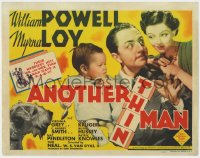 8a003 ANOTHER THIN MAN TC 1939 William Powell, Myrna Loy, Asta the dog & baby Nick Jr., rare!