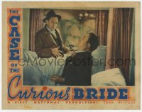 8a045 CASE OF THE CURIOUS BRIDE LC 1935 Allen Jenkins awakened, Erle Stanley Gardner's Perry Mason!