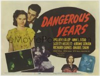 8a009 DANGEROUS YEARS TC 1948 young Marilyn Monroe shown in her very first movie, very rare!