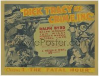8a013 DICK TRACY VS. CRIME INC. chapter 1 TC 1941 Ralph Byrd, Chester Gould, The Fatal Hour, rare!