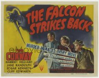 8a014 FALCON STRIKES BACK TC 1943 murder menaces every move as Tom Conway stalks a silent killer!