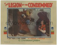 8a084 LEGION OF THE CONDEMNED LC 1928 pilot Gary Cooper stares at shocked Fay Wray by airplane!