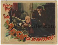 8a089 MASK OF DIMITRIOS LC 1944 great c/u of Sydney Greenstreet with gun & scared Peter Lorre!