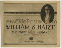 8a028 POPPY GIRL'S HUSBAND TC 1919 William S. Hart's wife divorces him & tries to frame him, rare!
