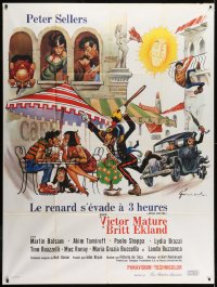 8b602 AFTER THE FOX French 1p 1968 Vittorio De Sica, Peter Sellers, Grinsson art like Frazetta!