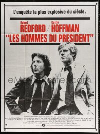 8b605 ALL THE PRESIDENT'S MEN French 1p 1976 Dustin Hoffman & Redford as Woodward & Bernstein!