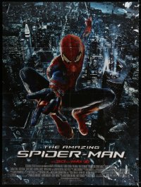 8b607 AMAZING SPIDER-MAN French 1p 2012 superhero Andrew Garfield swinging high above the city!