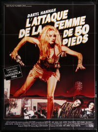 8b620 ATTACK OF THE 50 FT WOMAN French 1p 1994 giant sexy Daryl Hannah on the rampage!