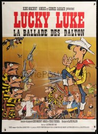 8b627 BALLAD OF DALTON French 1p 1978 Lucky Luke, really great Morris cartoon western art!