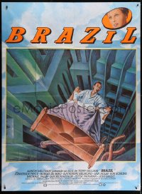8b656 BRAZIL French 1p 1985 Terry Gilliam cult classic, cool sci-fi fantasy art by Lagarrigue!