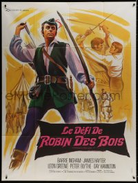 8b676 CHALLENGE FOR ROBIN HOOD French 1p 1967 Boris Grinsson art of Barrie Ingham, Hammer fantasy!