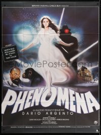 8b688 CREEPERS French 1p 1985 Dario Argento's Phenomena, different Landi art of Jennifer Connelly!