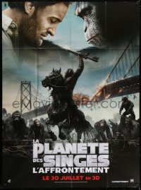 8b693 DAWN OF THE PLANET OF THE APES teaser French 1p 2014 great image of ape on horseback!