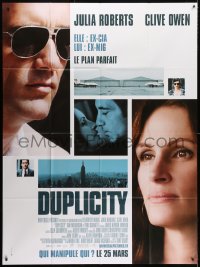 8b710 DUPLICITY advance French 1p 2009 ex-government agents Julia Roberts & Clive Owen fall in love!