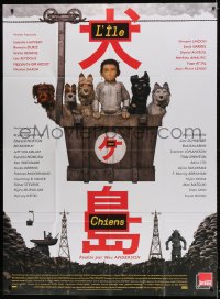 8b792 ISLE OF DOGS French 1p 2018 Wes Anderson stop-motion fantasy, wacky image!