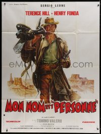8b849 MY NAME IS NOBODY style B French 1p 1974 Il Mio nome e Nessuno, art of Terence Hill by Casaro!