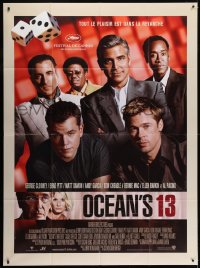 8b867 OCEAN'S THIRTEEN French 1p 2007 Soderbergh directed, George Clooney, Brad Pitt & others!
