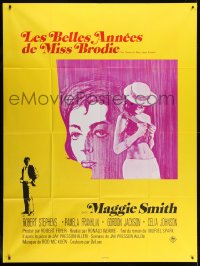 8b881 PRIME OF MISS JEAN BRODIE French 1p 1971 sexy art of Maggie Smith & Pamela Franklin!