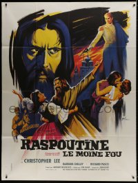 8b890 RASPUTIN THE MAD MONK French 1p 1966 best different art of Christopher Lee by Boris Grinsson!