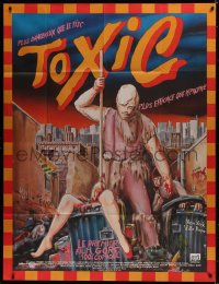 8b957 TOXIC AVENGER French 1p 1985 different E. Marie Watorek art of a different kind of hero!