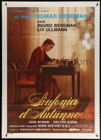 8b095 AUTUMN SONATA Italian 1p 1978 Hostsonaten, Ingmar Bergman directs & Ingrid Bergman stars!