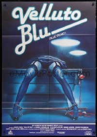8b109 BLUE VELVET Italian 1p 1986 directed by David Lynch, gruesome pool table art by Enzo Sciotti!