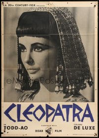 8b124 CLEOPATRA Italian 1p 1964 best close portrait of Elizabeth Taylor in the title role!