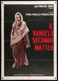 8b152 GOSPEL ACCORDING TO ST. MATTHEW Italian 1p R1970s Pasolini's Il Vangelo secondo Matteo!