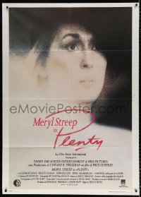 8b197 PLENTY Italian 1p 1986 huge close-up of Meryl Streep, she would settle for nothing less!