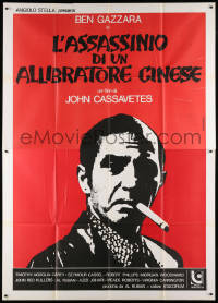 8b037 KILLING OF A CHINESE BOOKIE Italian 2p 1980 John Cassavetes, art of Ben Gazzara by Setaccioli